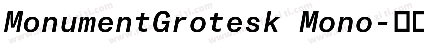 MonumentGrotesk Mono字体转换